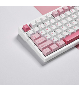 G75 PRO Mechanical Keyboard White Pink
