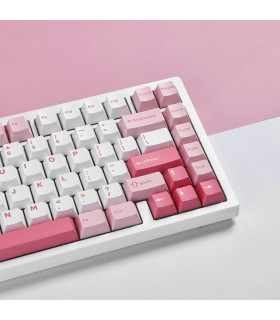 G75 PRO Mechanical Keyboard White Pink