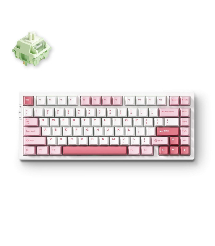 G75 PRO Mechanical Keyboard White Pink