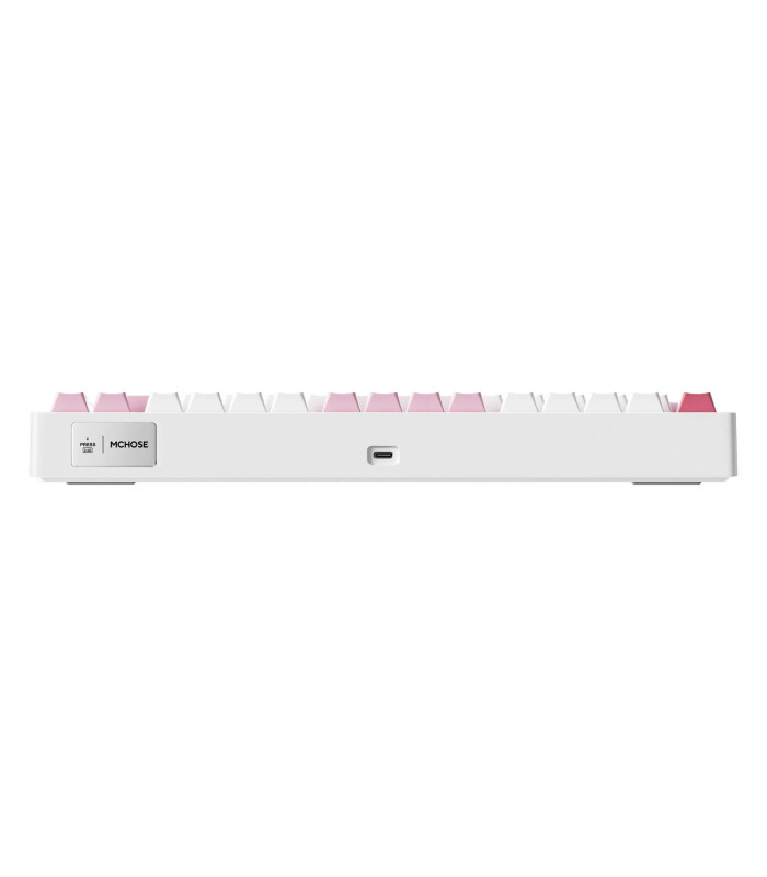 G75 PRO Mechanical Keyboard White Pink
