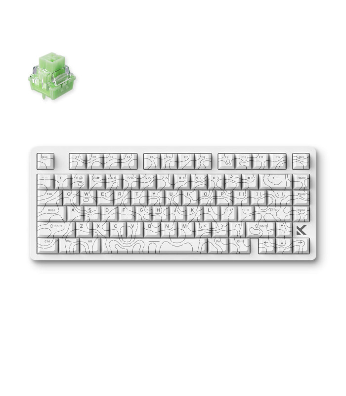 Jet 75 E-sport Magnetic Switch Keyboard White Top.