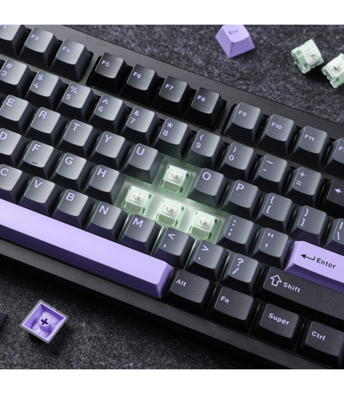 GX87 Ultra Full Aluminium CNC Keyboard Black Anodi