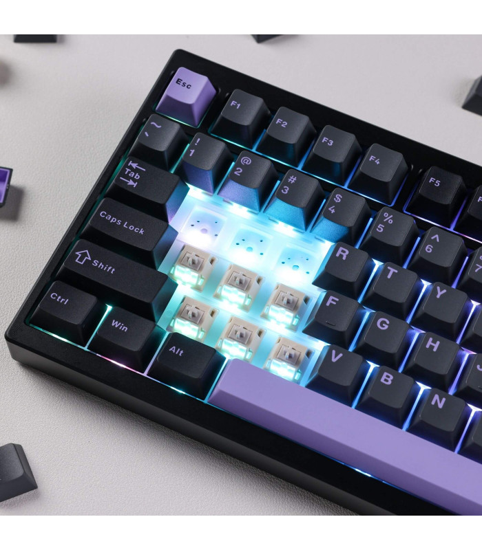 GX87 Ultra Full Aluminium CNC Keyboard Black Anodi