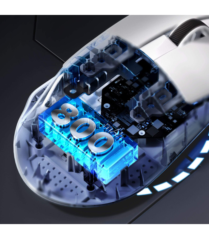 G7 Lightweight Ergonomic Wireless Mouse White