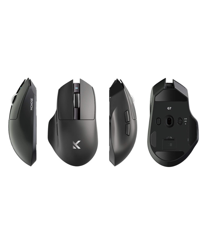 G7 Lightweight Ergonomic Wireless Mouse Black