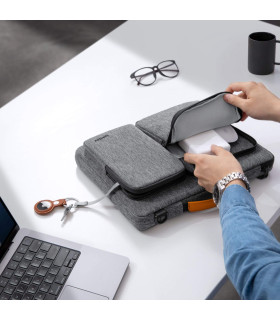 Defender-A42 (14") Shoulder Bag, Grey