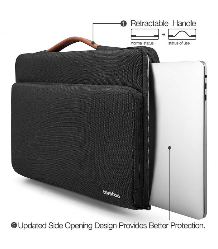 Defender-A14 (13") Laptop Briefcase, Black