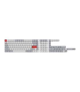 Keychron PBT Low Profile Keycap Set L.Gray & White