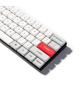 Keychron PBT Low Profile Keycap Set L.Gray & White