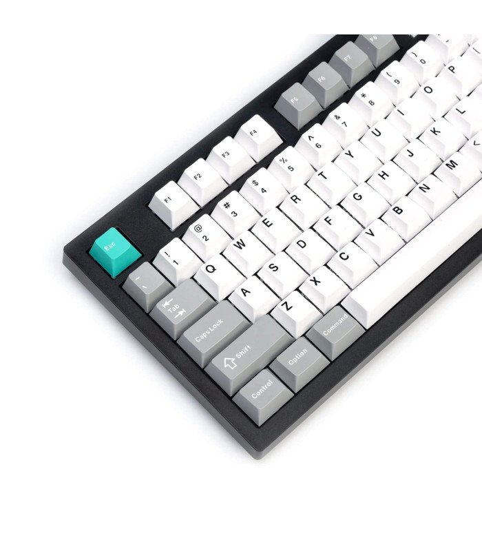 Cherry Profile Double shot PBT Set Grey White Mint