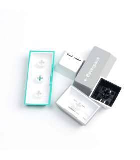 Cherry Profile Double shot PBT Set Grey White Mint