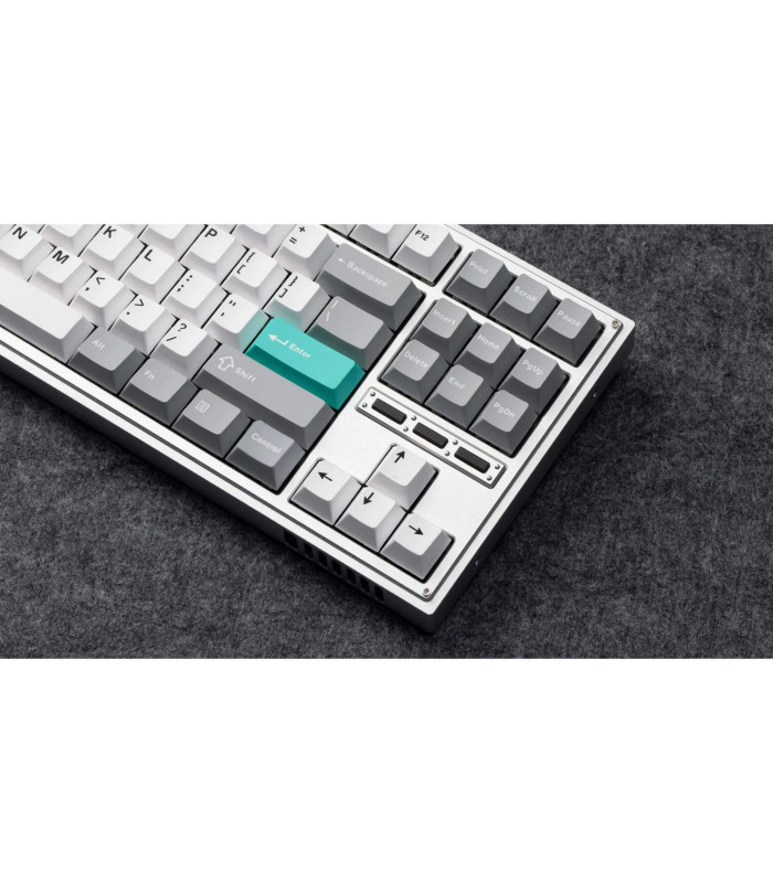 Cherry Profile Double shot PBT Set Grey White Mint