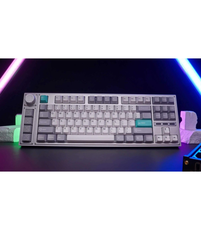 Cherry Profile Double shot PBT Set Grey White Mint