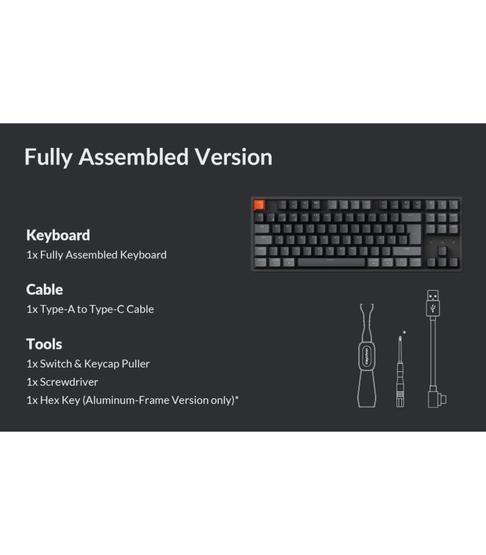 Keychron K8 QMK v2 Banana Switch (CH)