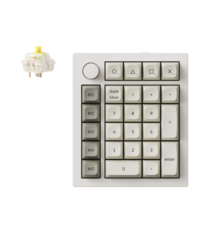 Keychron Q0 Max White QMK Banana Switch NumberPad 