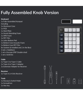 Keychron Q0 Max White QMK Banana Switch NumberPad 