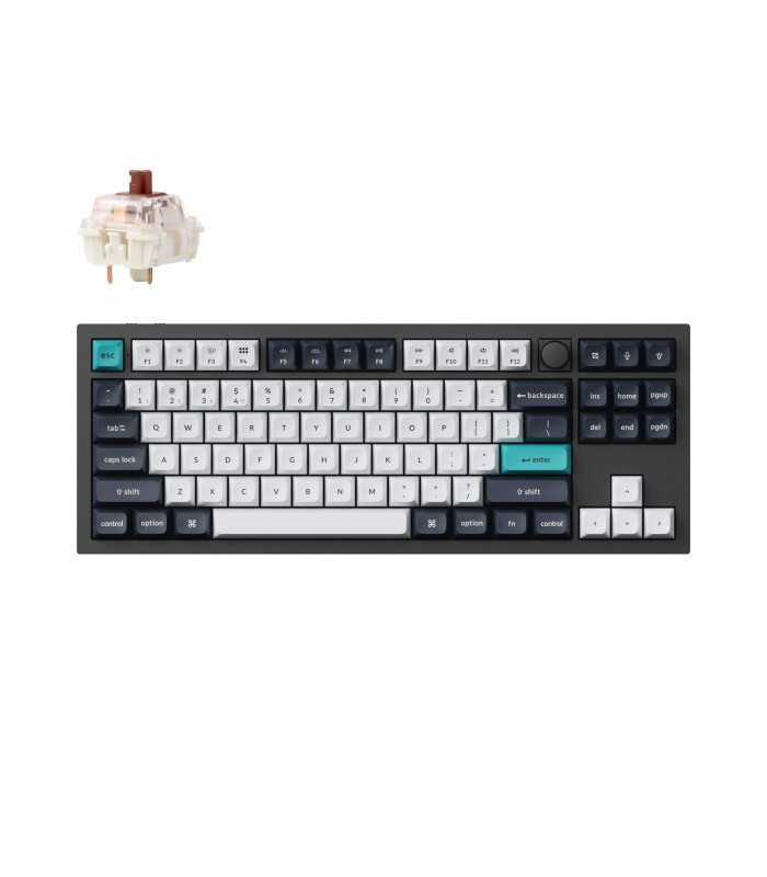 Keychron Q3 Max Black QMK Brown Switch (US) Knob