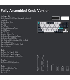 Keychron Q3 Max Black QMK Brown Switch (US) Knob