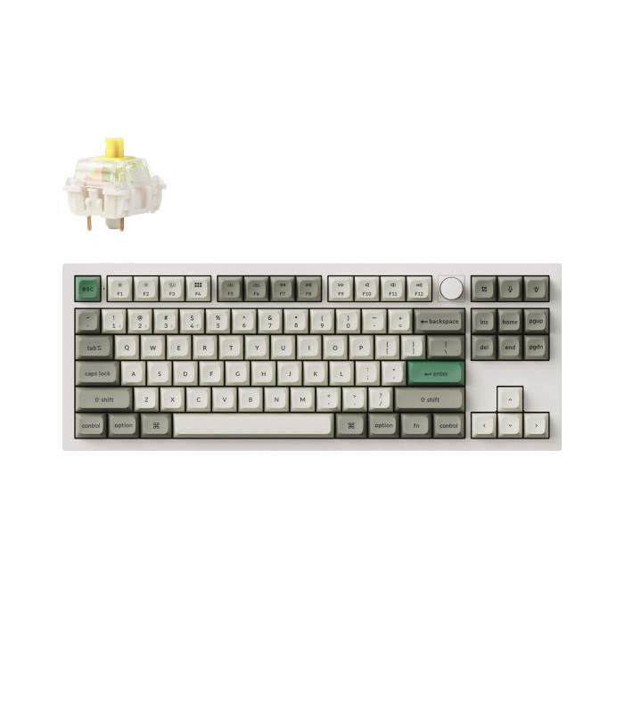 Keychron Q3 Max White QMK Banana Switch (US) Knob