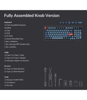 Keychron V5 Max Black Red Switch (US) w/Knob