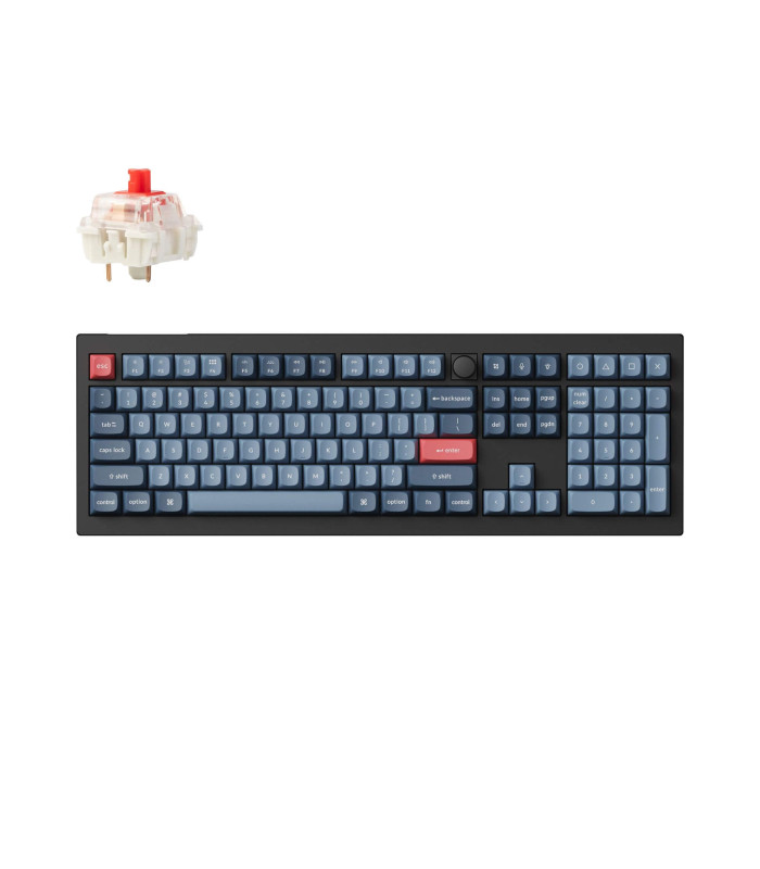 Keychron V6 Max Black Red Switch (US) w/Knob