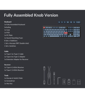 Keychron V6 Max Black Red Switch (US) w/Knob