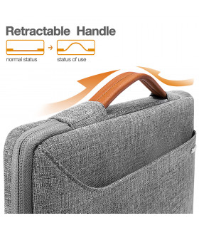 Defender-A22 (16") Laptop Briefcase, Grey