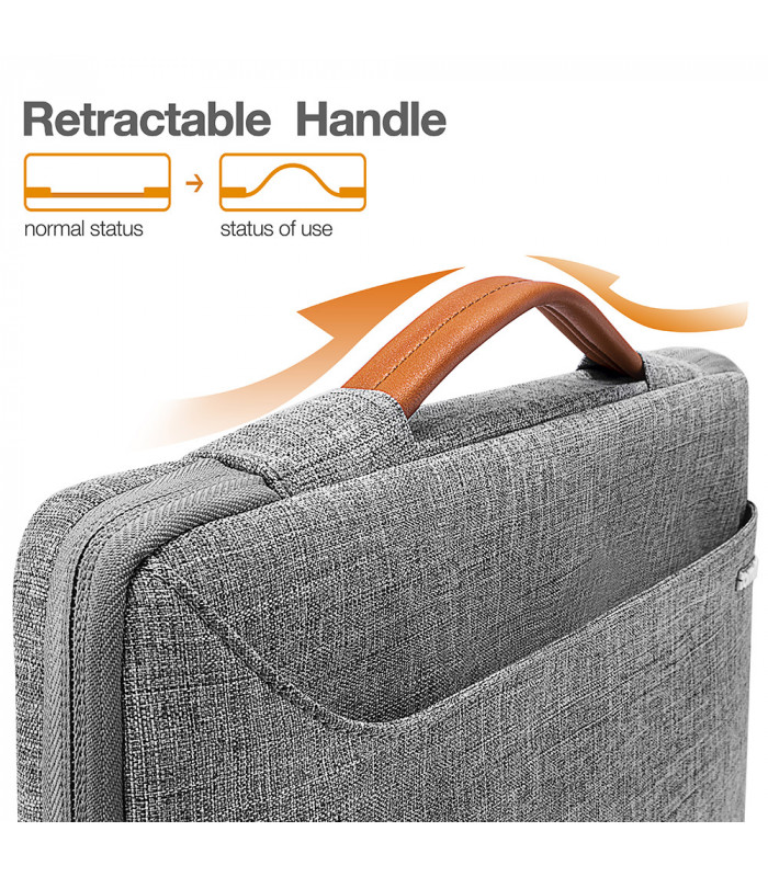 Defender-A22 (16") Laptop Briefcase, Grey