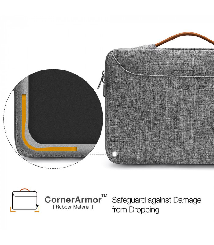 Defender-A22 (16") Laptop Briefcase, Grey