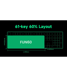 Akko MonsGeek FUN60 Pro-ST White Glare Magnetic 