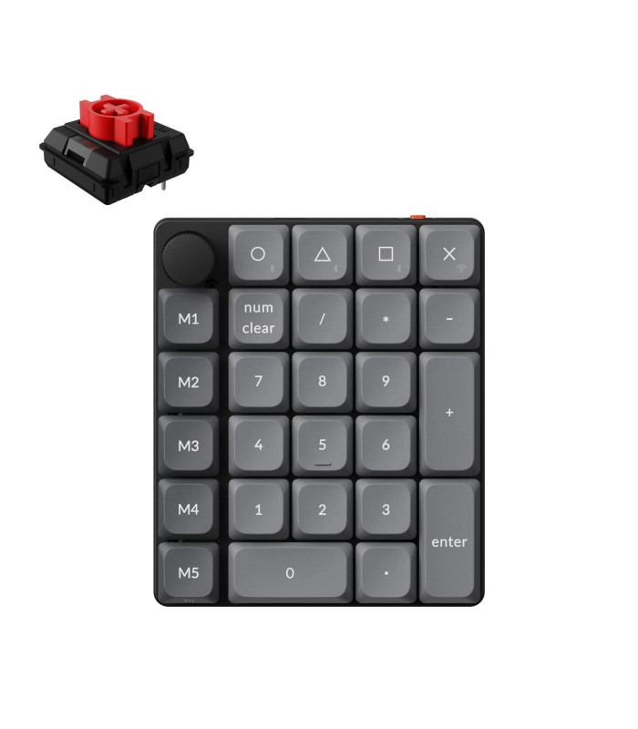 Keychron K0 Max Black QMK Red Switch NumberPad 