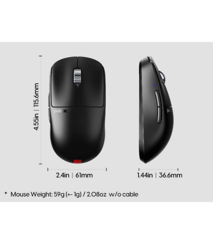 X2 v3 eS Wireless Black - Mini Size 1