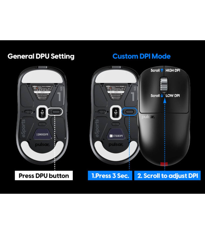 X2 v3 eS Wireless Black - Mini Size 1