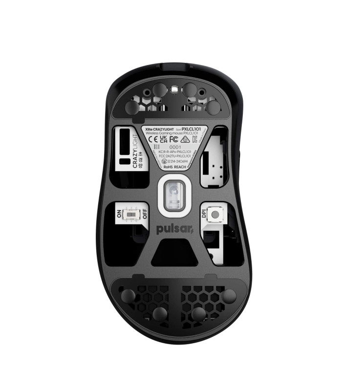 Xlite CrazyLight Gaming Mouse Jet Black - Mini Size 1