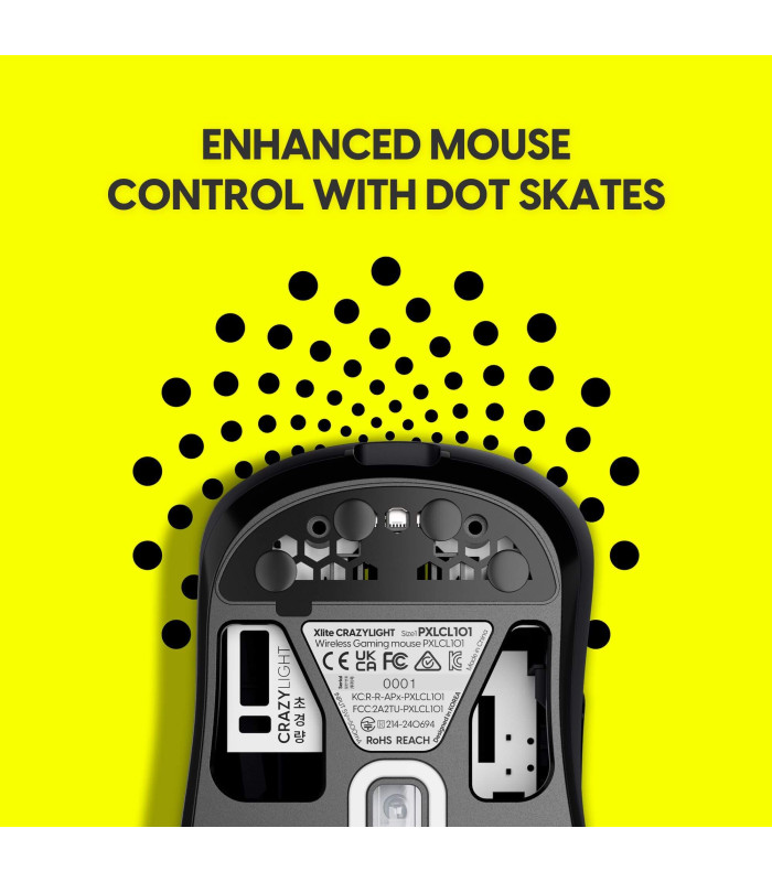 Xlite CrazyLight Gaming Mouse Jet Black - Mini Size 1