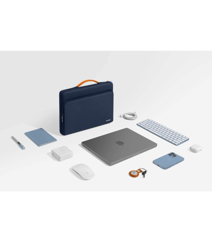 Defender-A14 (13.5-14.4") Laptop Briefcase, Navy Blue