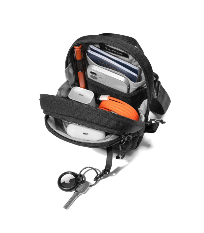 tomtoc Aviator-T37 Travel Crossbody Bag Black 1.3L