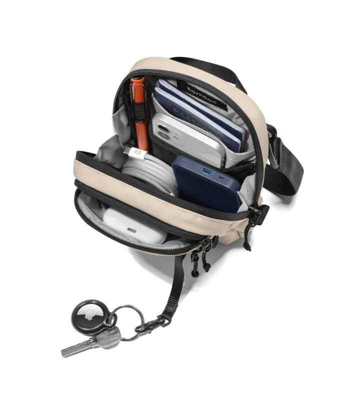 tomtoc Aviator-T37 Travel Crossbody Bag Khaki 1.3L