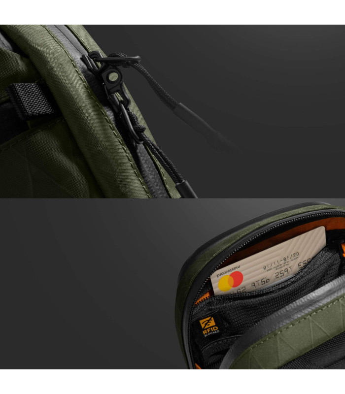 tomtoc Aviator-T37 Travel Crossbody Bag X-Pac Olive 1.3L