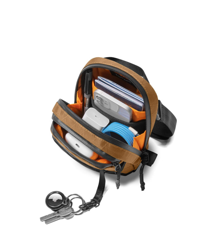 tomtoc Aviator-T37 Travel Crossbody Bag X-Pac Brown 1.3L