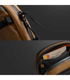 tomtoc Aviator-T37 Travel Crossbody Bag X-Pac Brown 1.3L