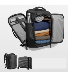 tomtoc Navigator-T66 Liteway Travel Laptop Backpack 28L, Black