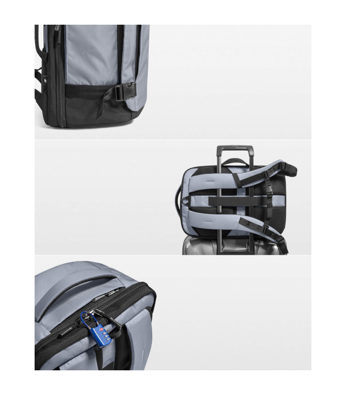 tomtoc Navigator-T66 Liteway Travel Laptop Backpack 28L, Grey