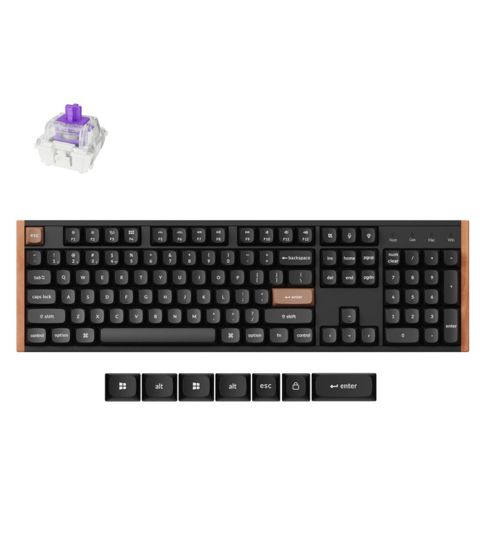 Keychron K10 HE Black Wood Magnetic Switch (US)