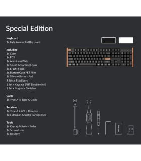 Keychron K10 HE Black Wood Magnetic Switch (US)