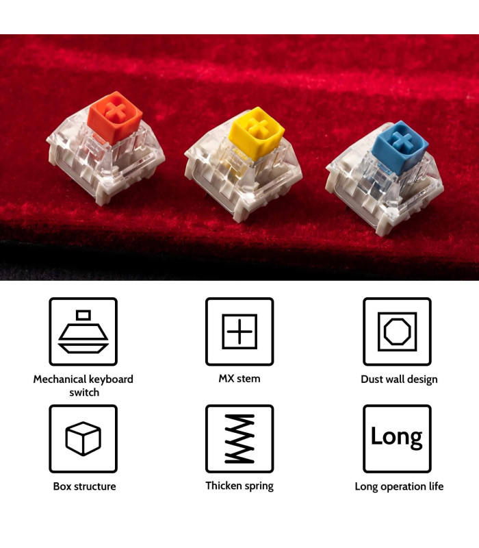 Kailh BOX Heavy Switch Pale Blue 110pcs/Set