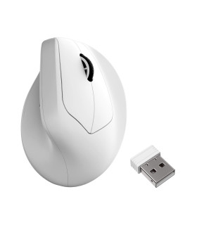 Keychron M5 Wireless Ergonomic Mouse White (8K)