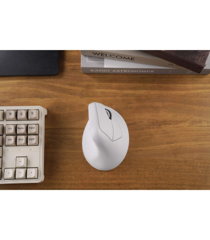 Keychron M5 Wireless Ergonomic Mouse White (8K)