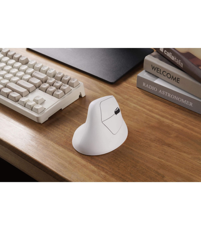Keychron M5 Wireless Ergonomic Mouse White (8K)