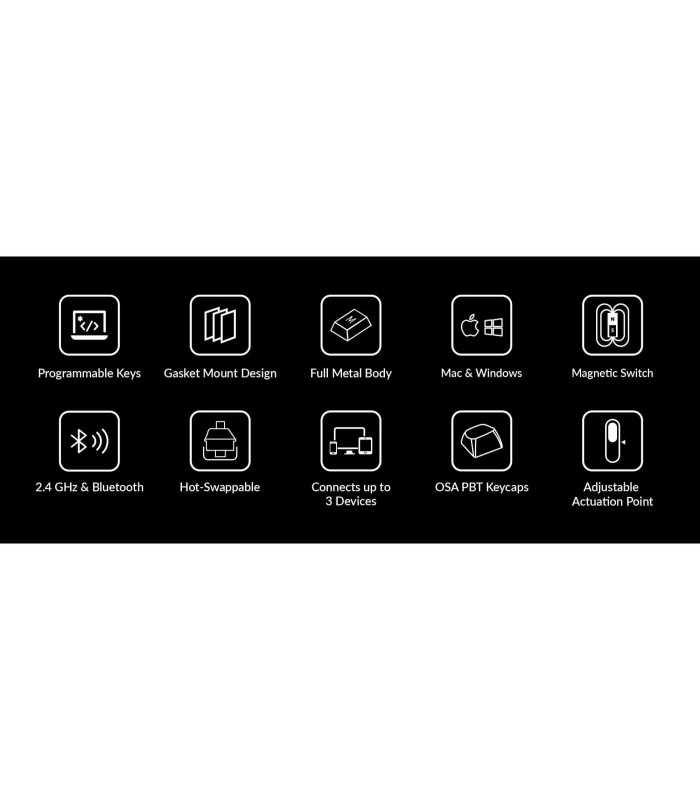 Q5 HE Carbon Black QMK Magnetic Switch (CH)